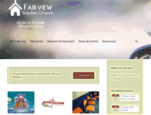 Tablet Screenshot of fairviewbaptistnc.org